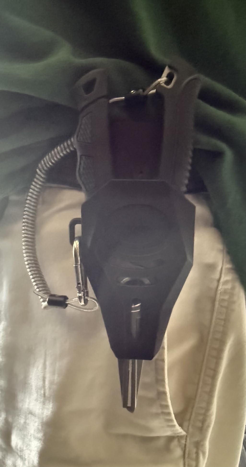 Original customer photo of the fishing pliers and included gear