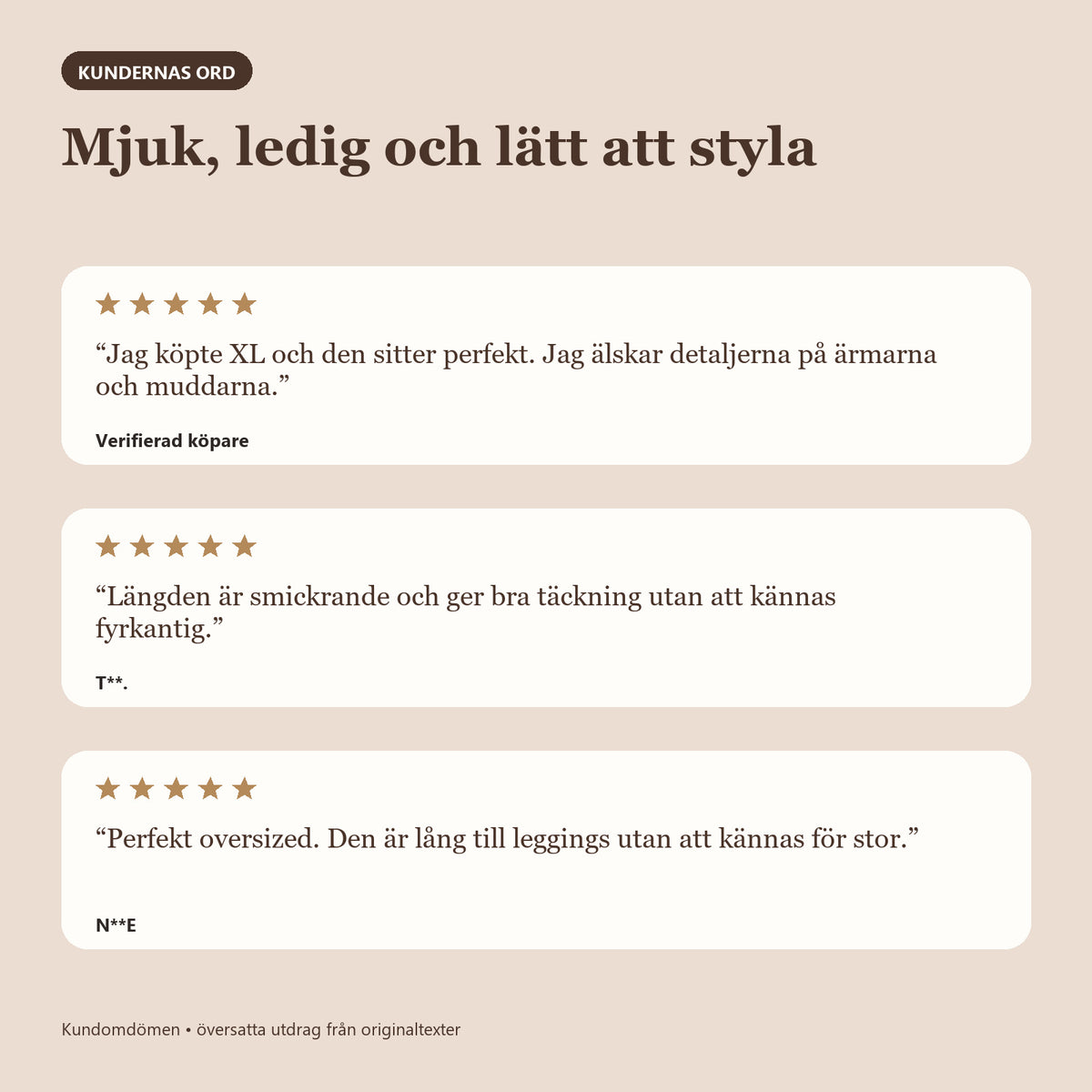 Oversized stickad kofta med volymärmar