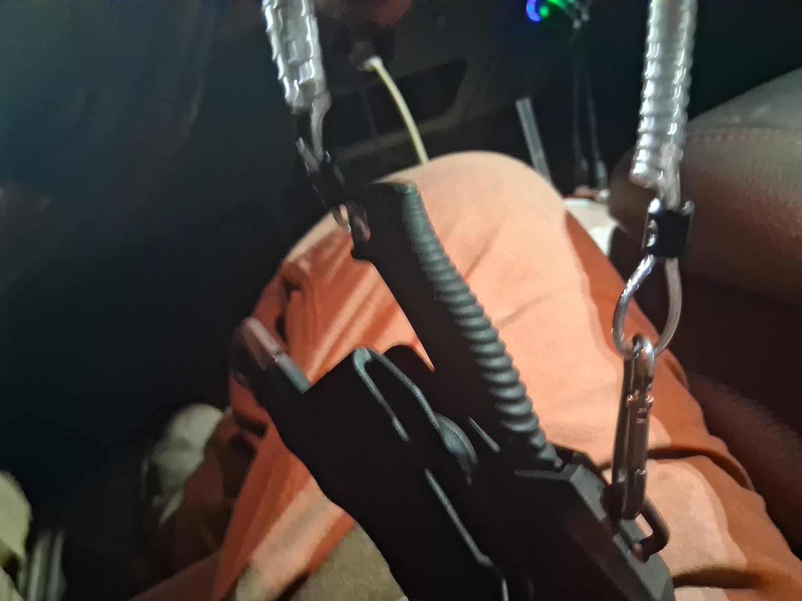 Original customer photo of the fishing pliers and included gear